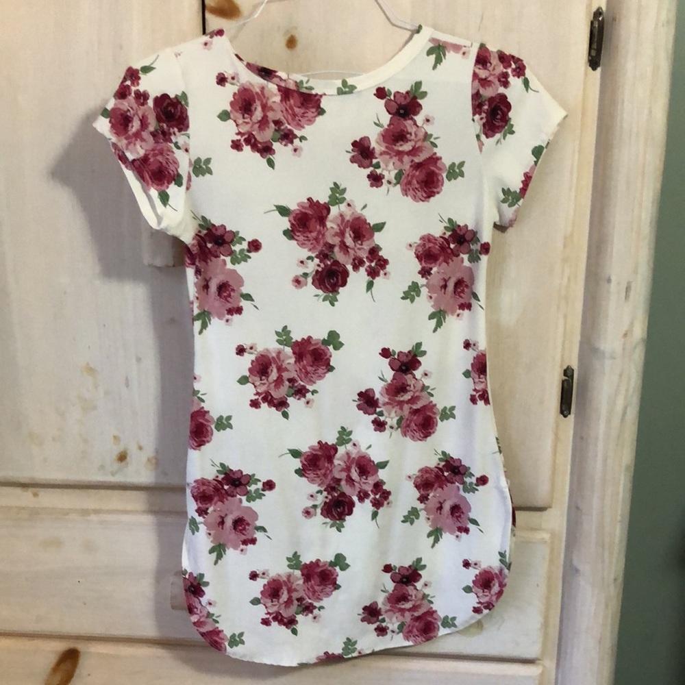 Foral long top - Picture 3 of 3